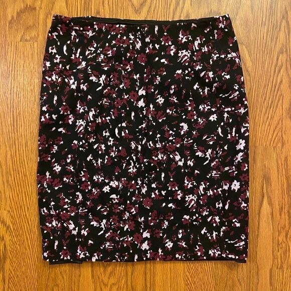 Lysse Black & Purple Charity Pencil Skirt Medium - Picture 1 of 5